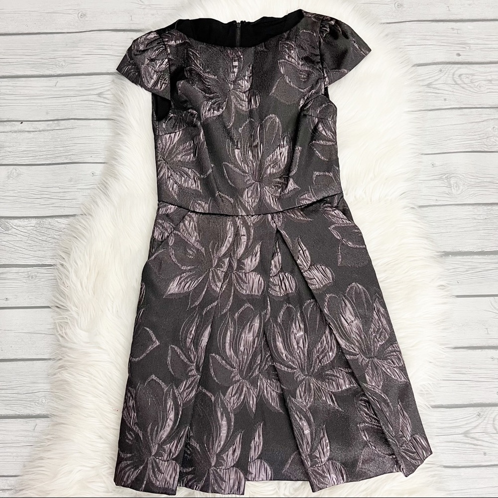 Alice + Olivia Metallic Cocktail Mini dress